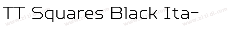 TT Squares Black Ita字体转换
